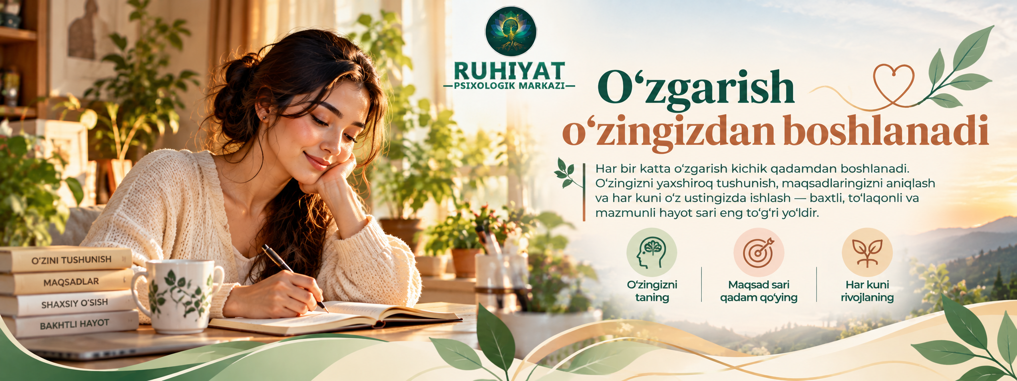 O'zgarish o'zingizdan boshlanadi