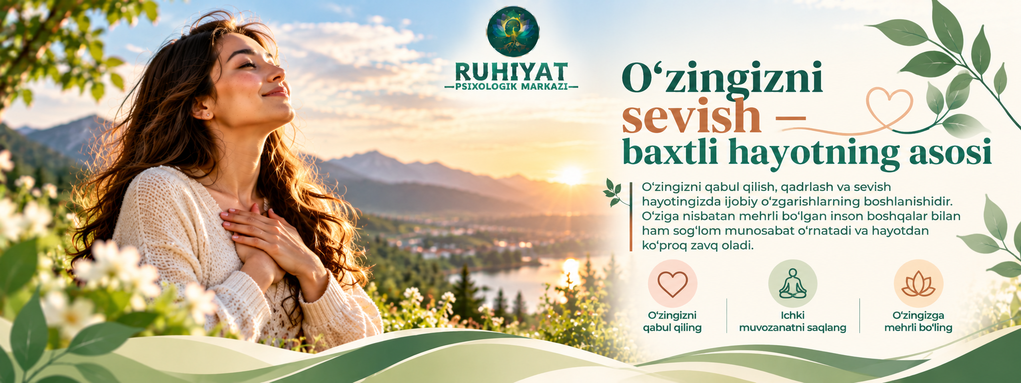 O'zingizni sevish-baxtli hayotning asosi
