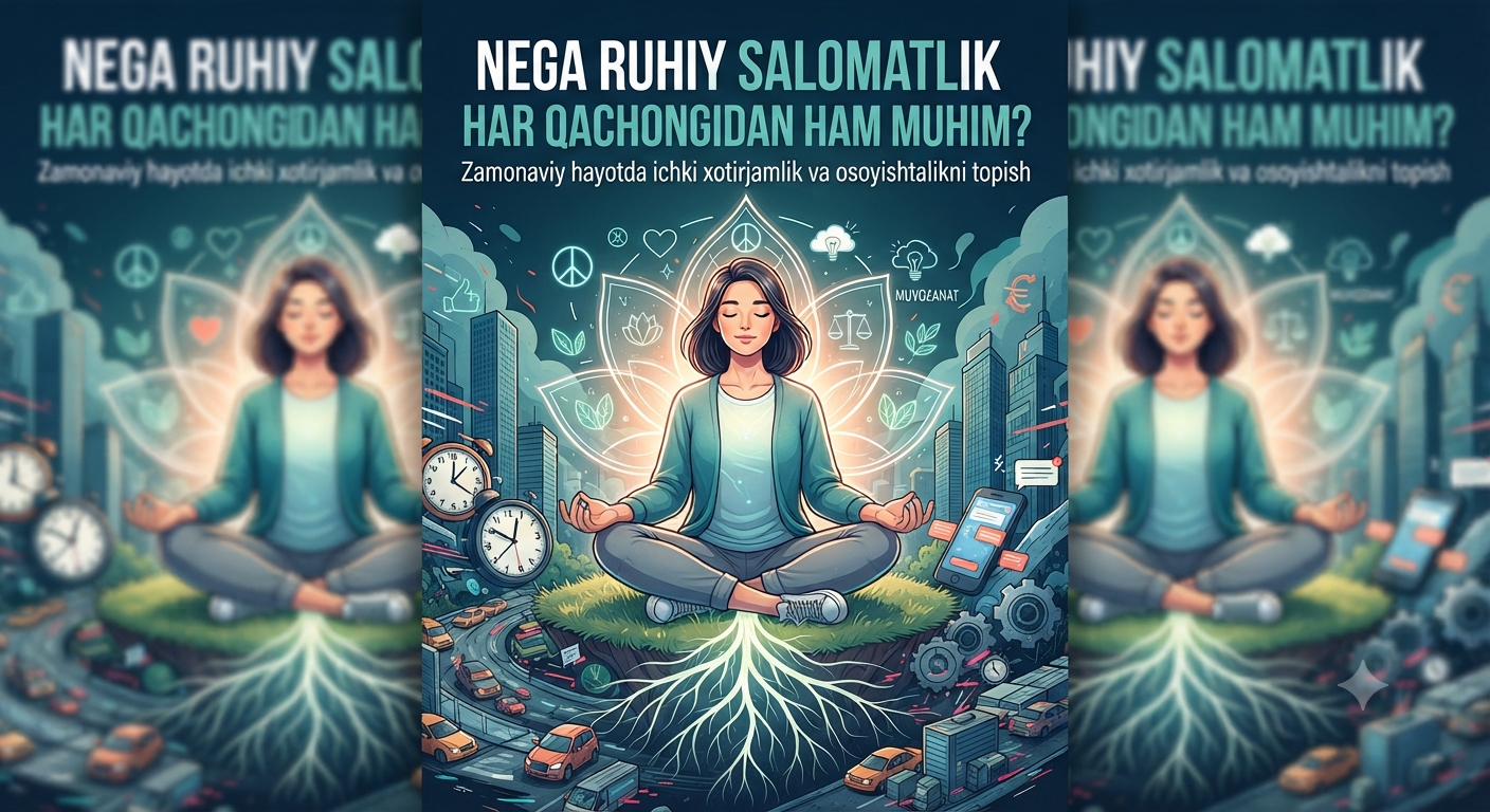 Nega ruhiy salomatlik bugungi kunda har qachongidan ham muhim?